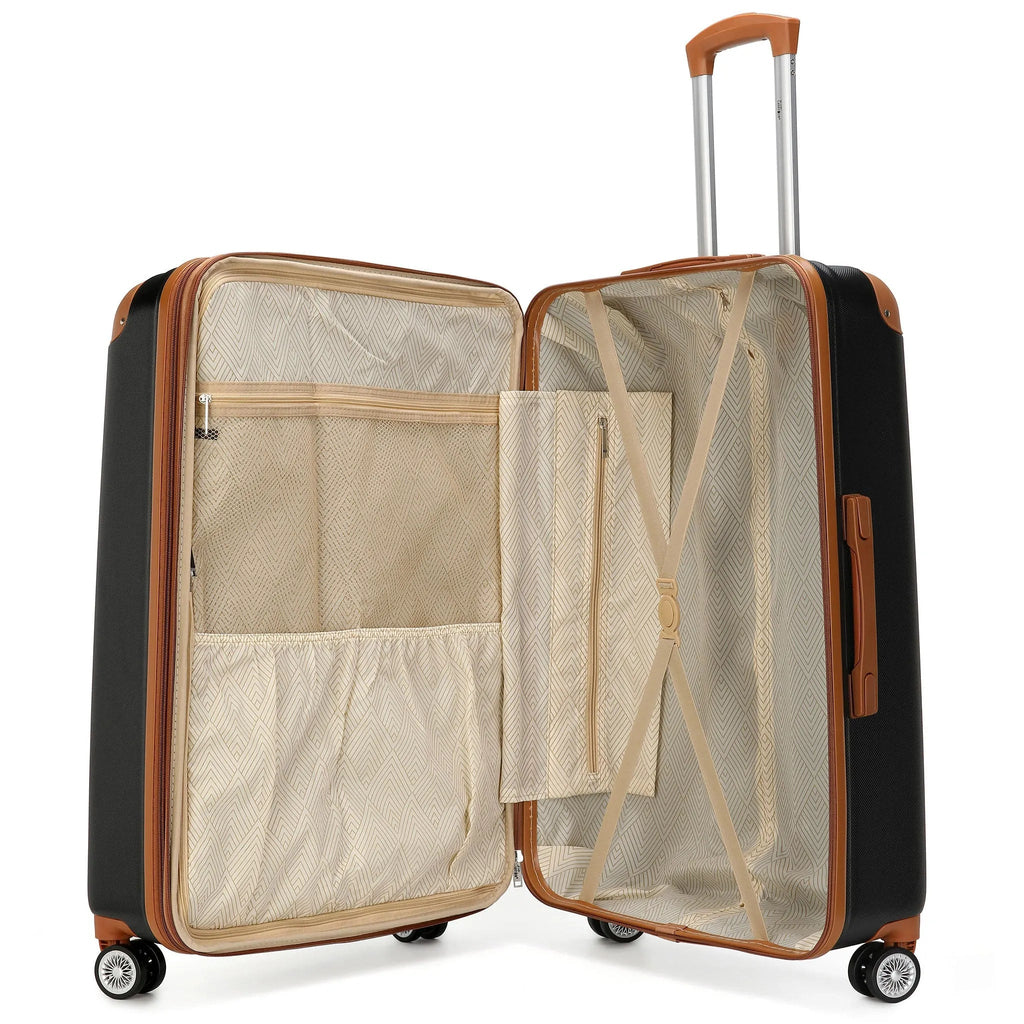 Collins 3 Piece Expandable Retro Luggage Set Travellty