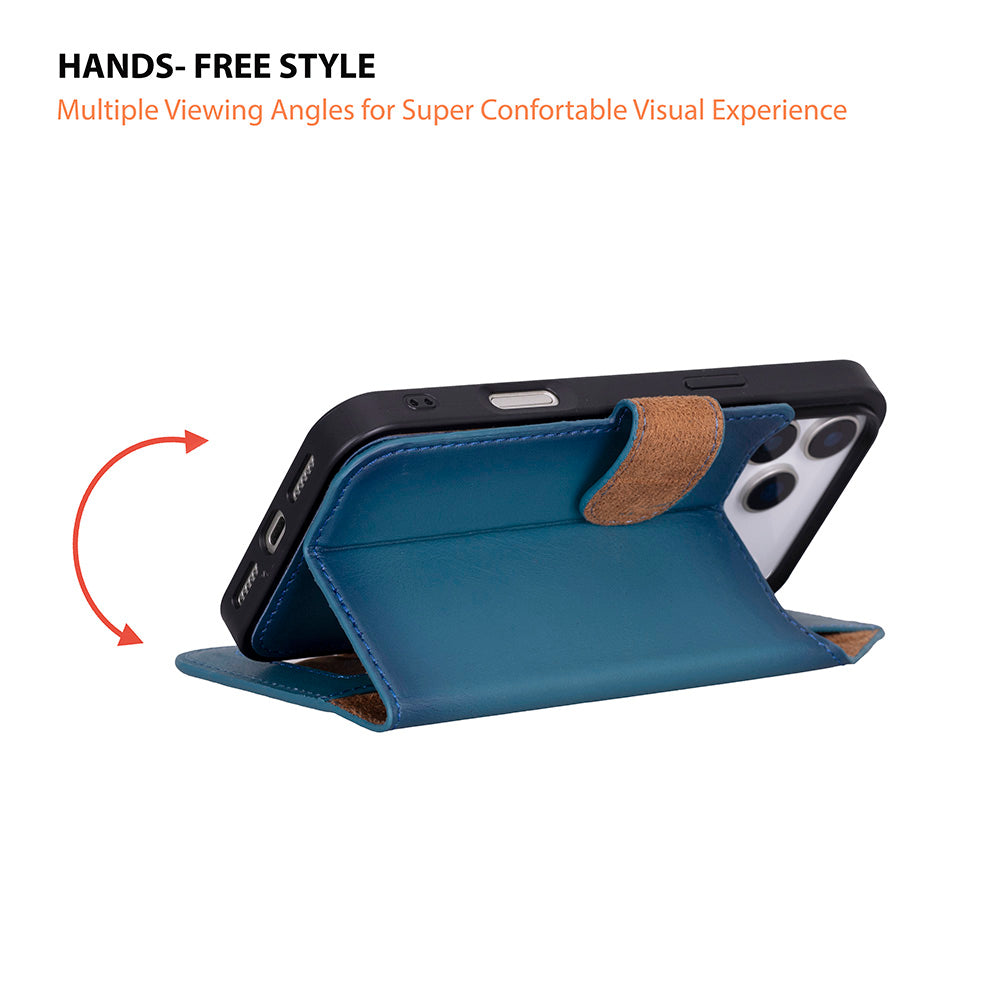 Magic iPhone 17 Pro Leather Detachable Wallet Case Mizuri Leather