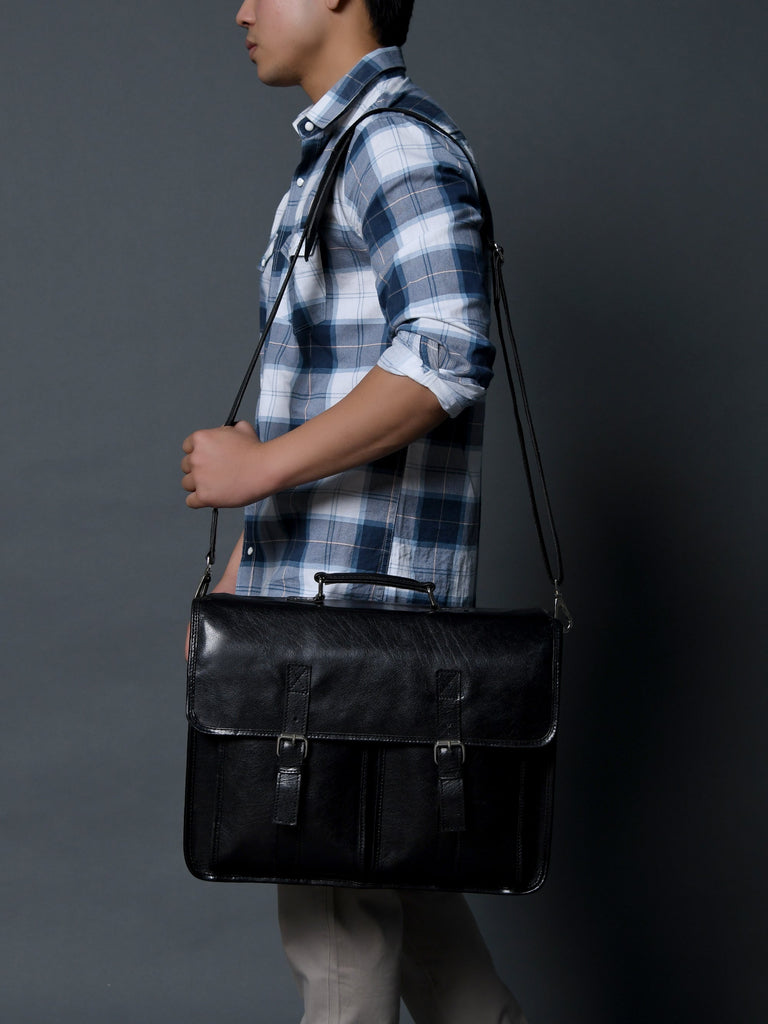 The Architect Black Executive Classy Leather Bags