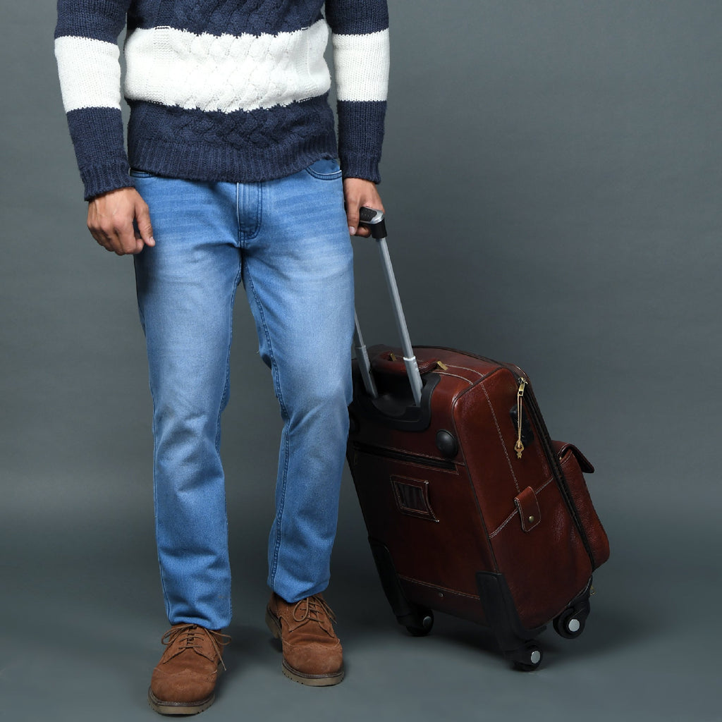 Leather Carry-On Trolly Bag Classy Leather Bags