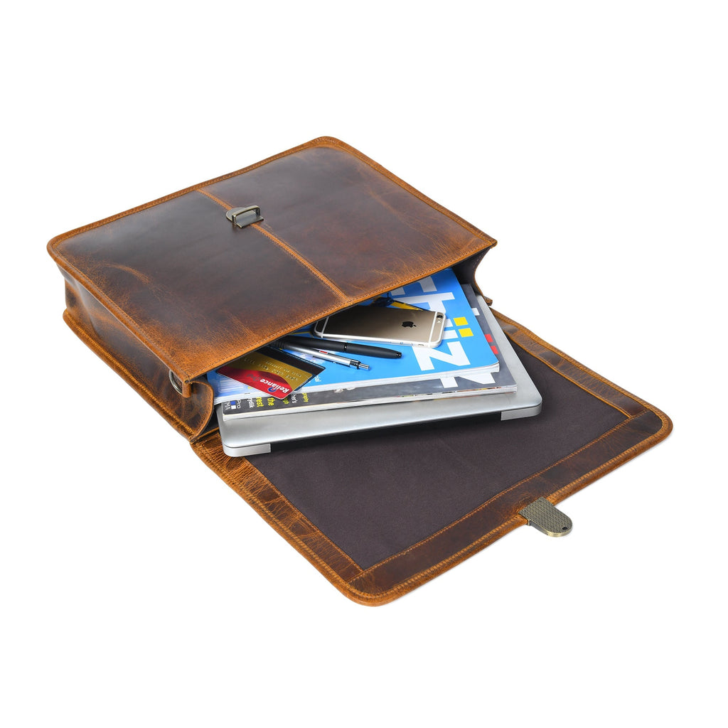 Buffalo Leather Executive Briefcase Classy Leather Bags