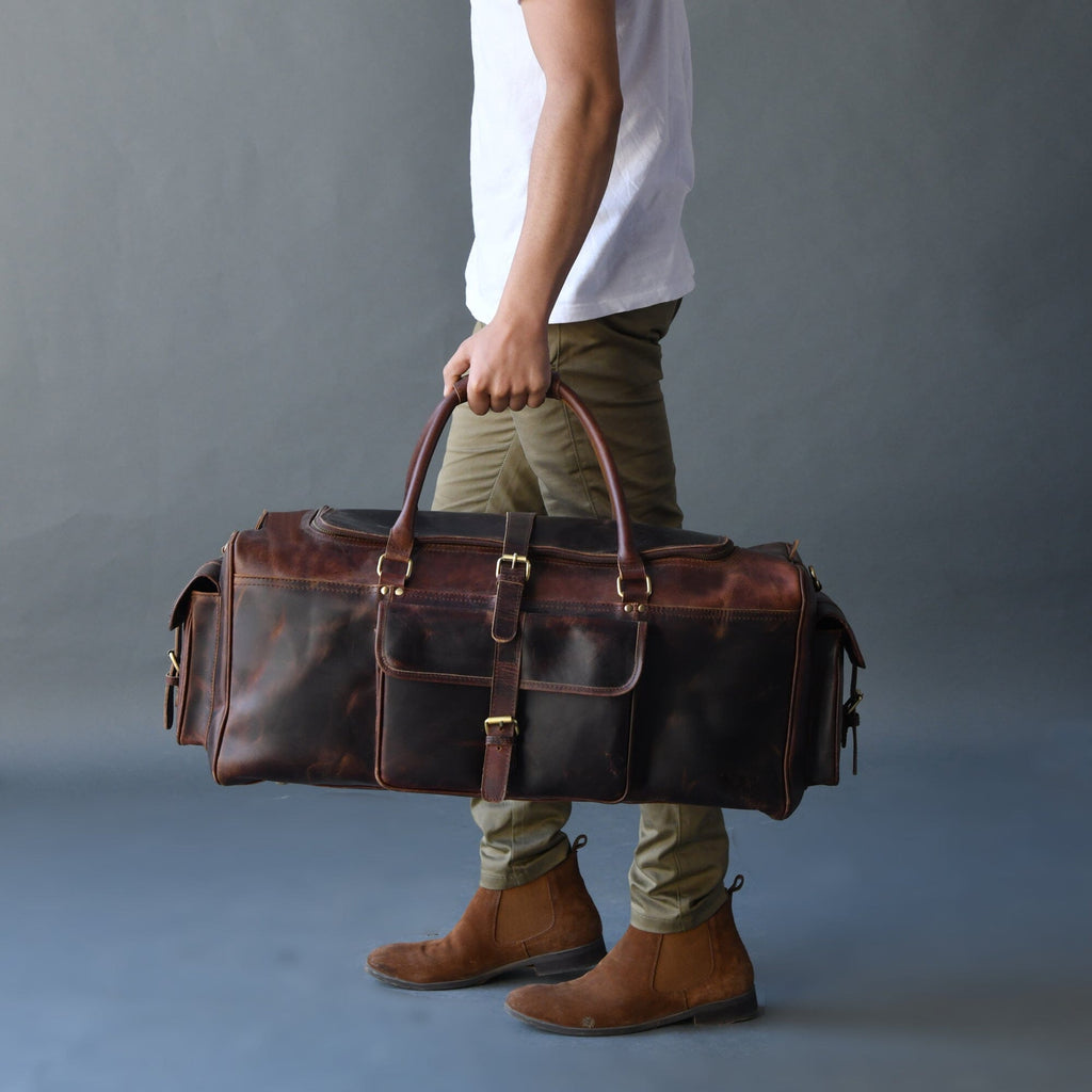 The Stellan Buffalo Duffel Classy Leather Bags
