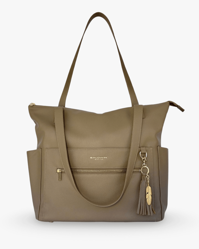 The Lillian Diaper Bag - Driftwood Baldwin Baby Company