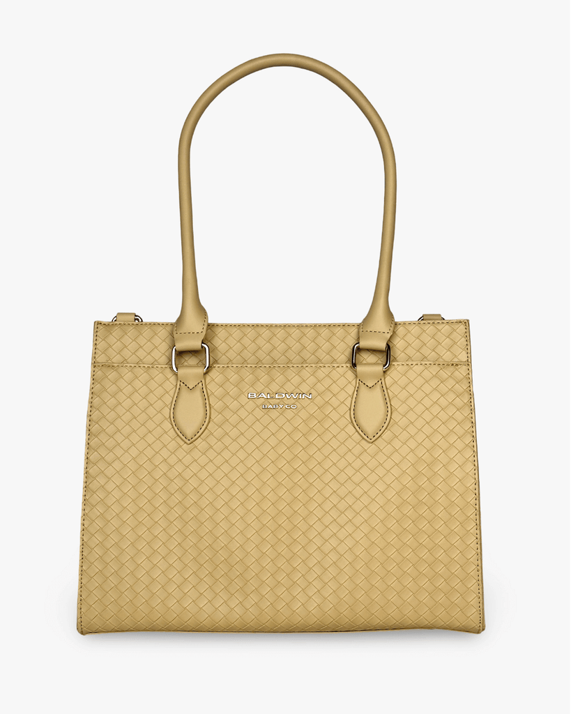 The Montrose Diaper Bag Tote - Dune Baldwin Baby Company