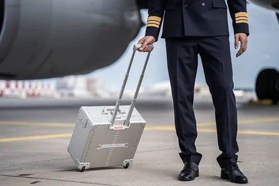 Aleon 17″ Two-Wheeled Aluminum Pilot Case Aleon