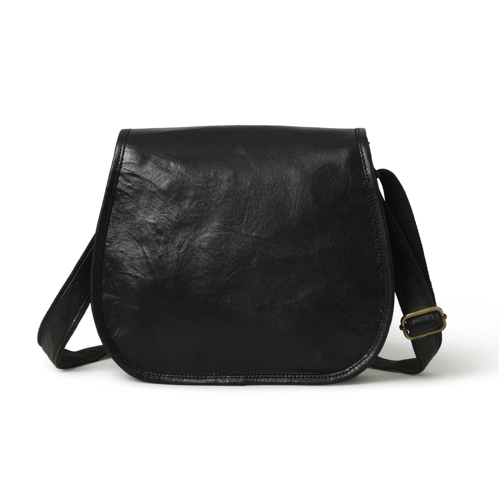 The Black Crossbody Classy Leather Bags