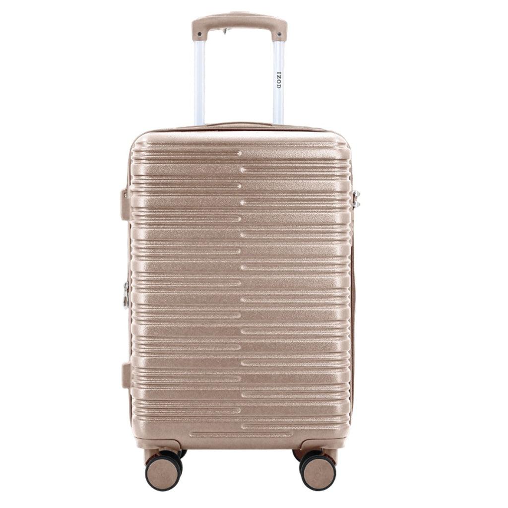 IZOD Romeo 20-Inch Carry-On Luggage – Lightweight Expandable ABS Hardside Suitcase with 360° Dual Spinner Wheels & Built-In Combo Lock - LuggageDesigners