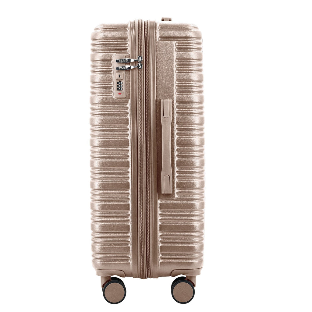 IZOD Romeo 20-Inch Carry-On Luggage – Lightweight Expandable ABS Hardside Suitcase with 360° Dual Spinner Wheels & Built-In Combo Lock - LuggageDesigners