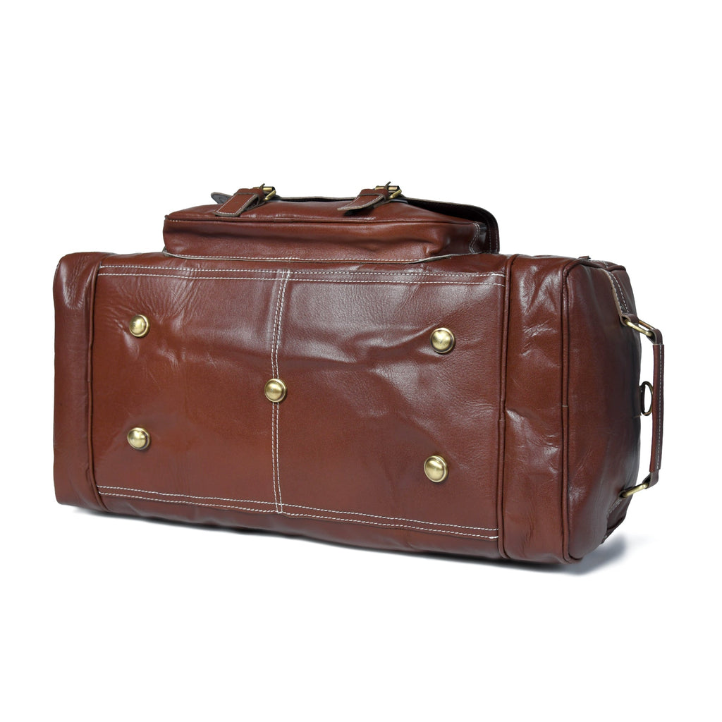Upgraded Traveler Weekender Duffle Classy Leather Bags