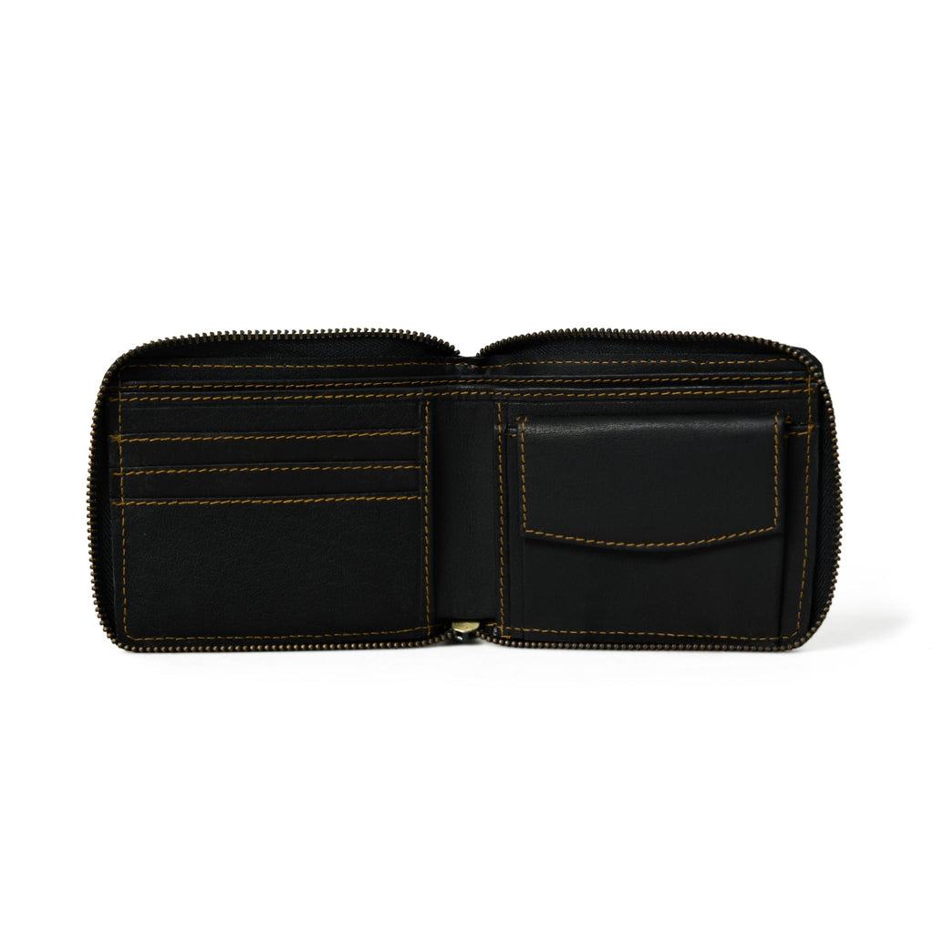 Adams Bi-Fold Wallet- Black Classy Leather Bags