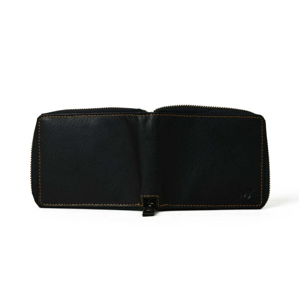 Adams Bi-Fold Wallet- Black Classy Leather Bags