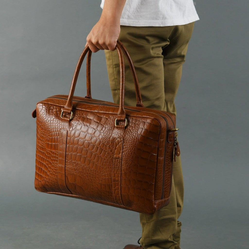 Easton Premium Buffalo Leather Laptop Office Briefcase Classy Leather Bags