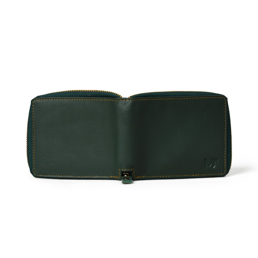 Adams Bi-Fold Wallet- Green Classy Leather Bags