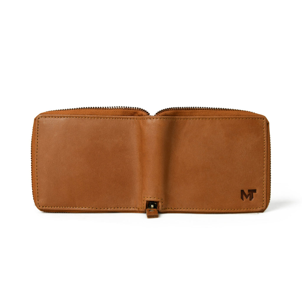 Adams Bi-Fold Wallet- Tan Brown Classy Leather Bags