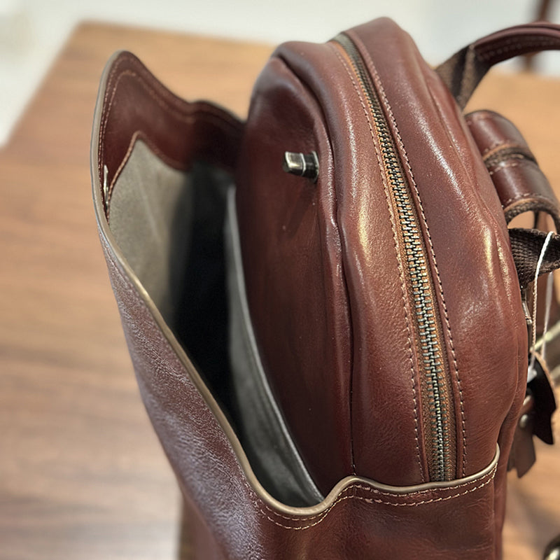 Full Grain Leather Women Backpack, Genuine Leather Mini Backpack, Best Leather Women's Backpack for School RockCow Leather Studio