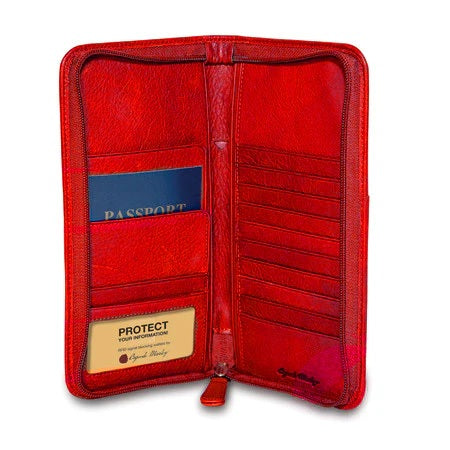 Osgoode Marley Zipper Passport Travel Organizer 1202 Osgoode Marley