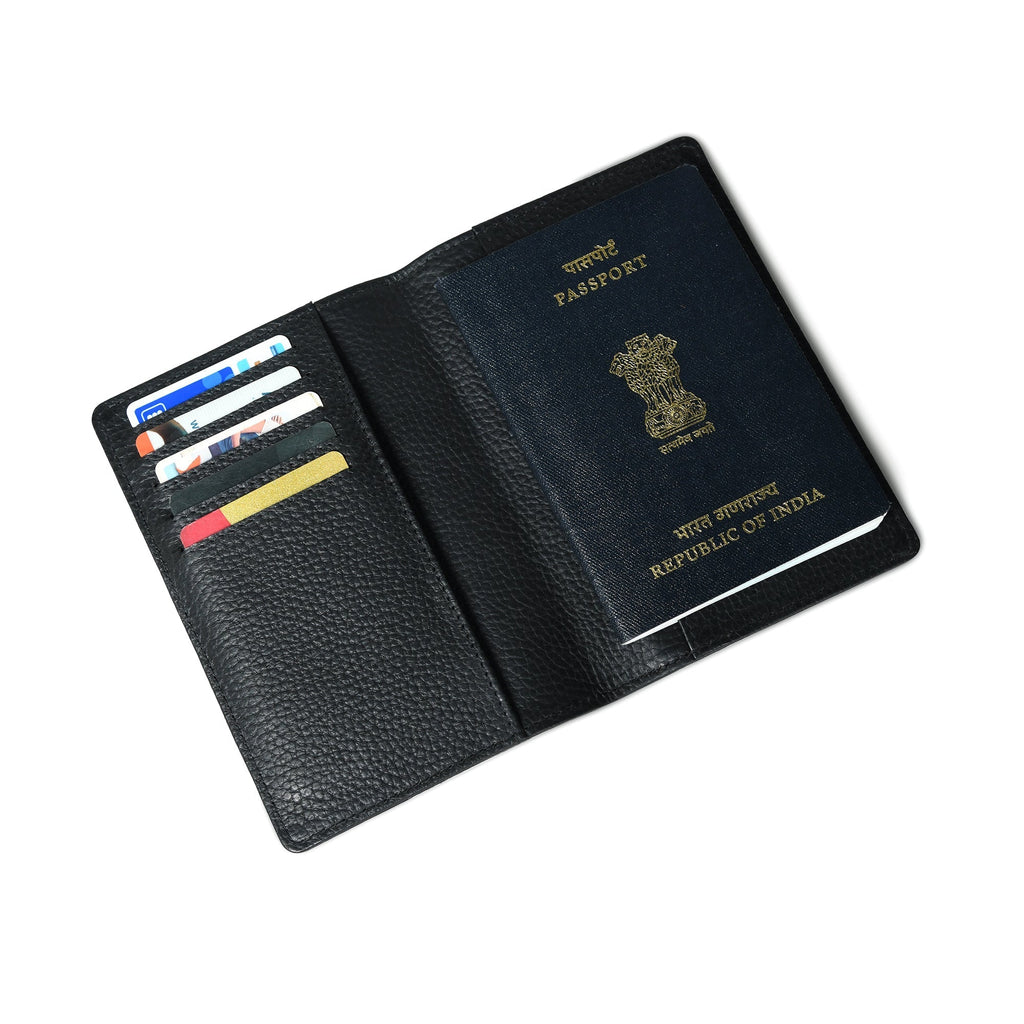 Adam Black Passport Holder Classy Leather Bags