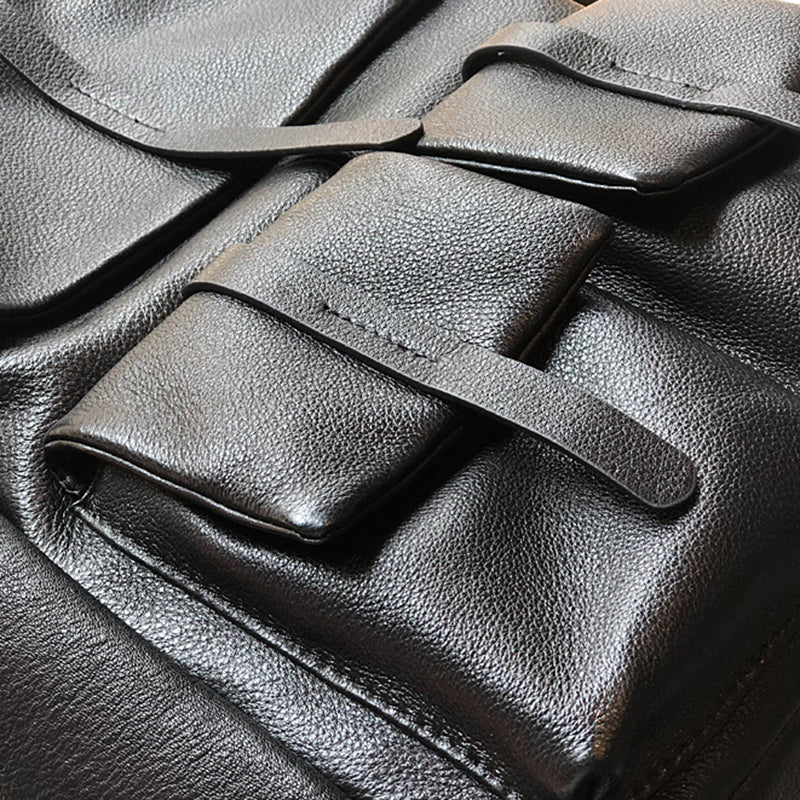 Women Full Grain Leather Backpack , Leather Laptop Backpack Purse, City School Bag, Best Gifts for her RockCow Leather Studio