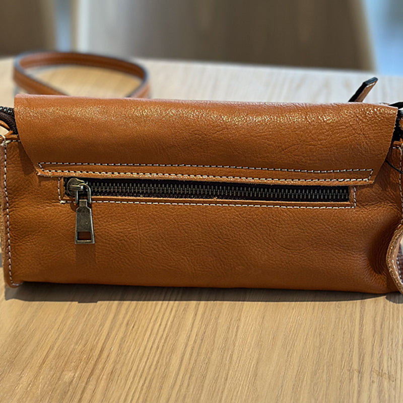 Leather Crossbody Women Wallet Purse, Small Full Grain Leather Shoulder Bag, Mini Crossbody Bag RockCow Leather Studio