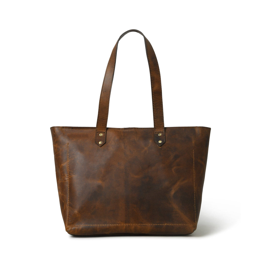 Essential Work Tote - Brown Classy Leather Bags