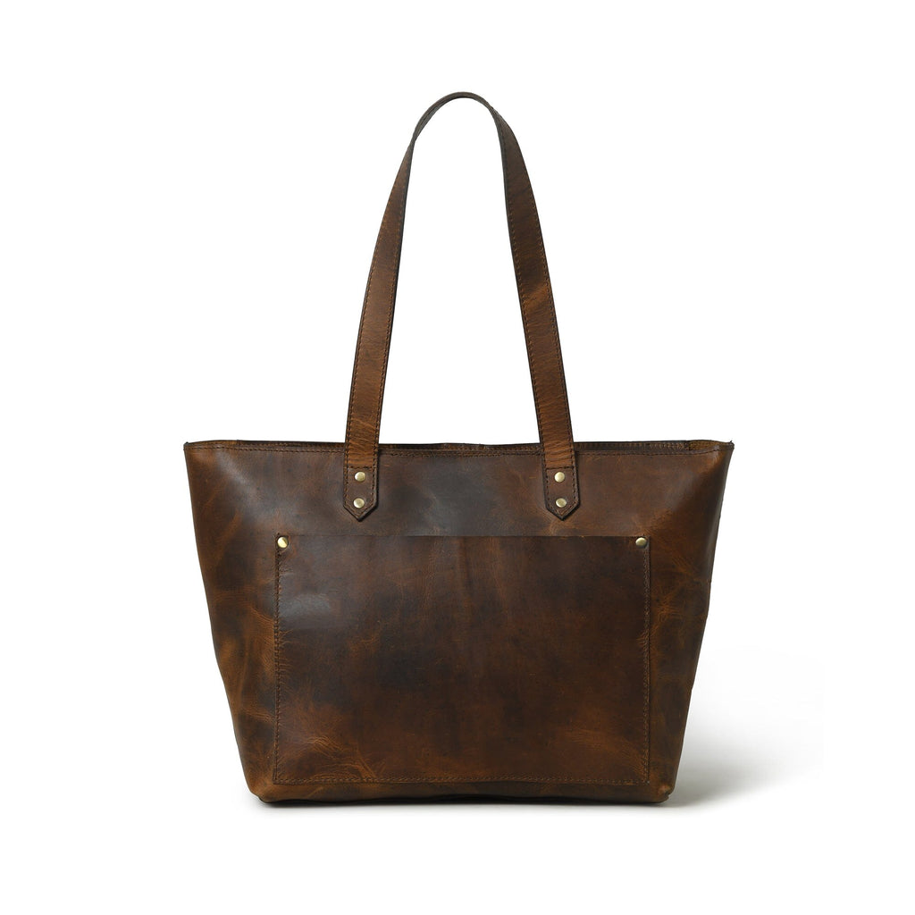 Essential Work Tote - Brown Classy Leather Bags