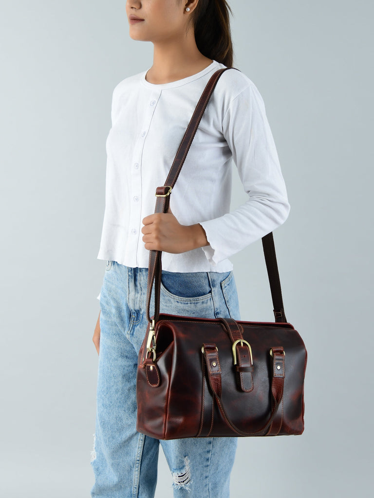 Wineberry Chic Handbag Classy Leather Bags
