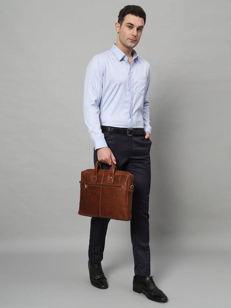Denver Slim Laptop Briefcase Classy Leather Bags