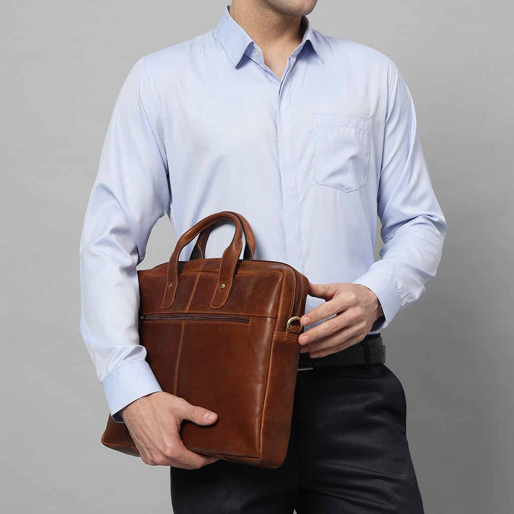 Denver Slim Laptop Briefcase Classy Leather Bags