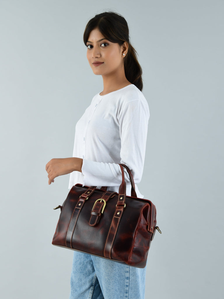 Wineberry Chic Handbag Classy Leather Bags