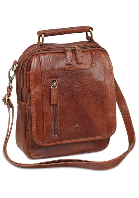 Mancini Arizona Large Unisex Bag Brown Last One Mancini