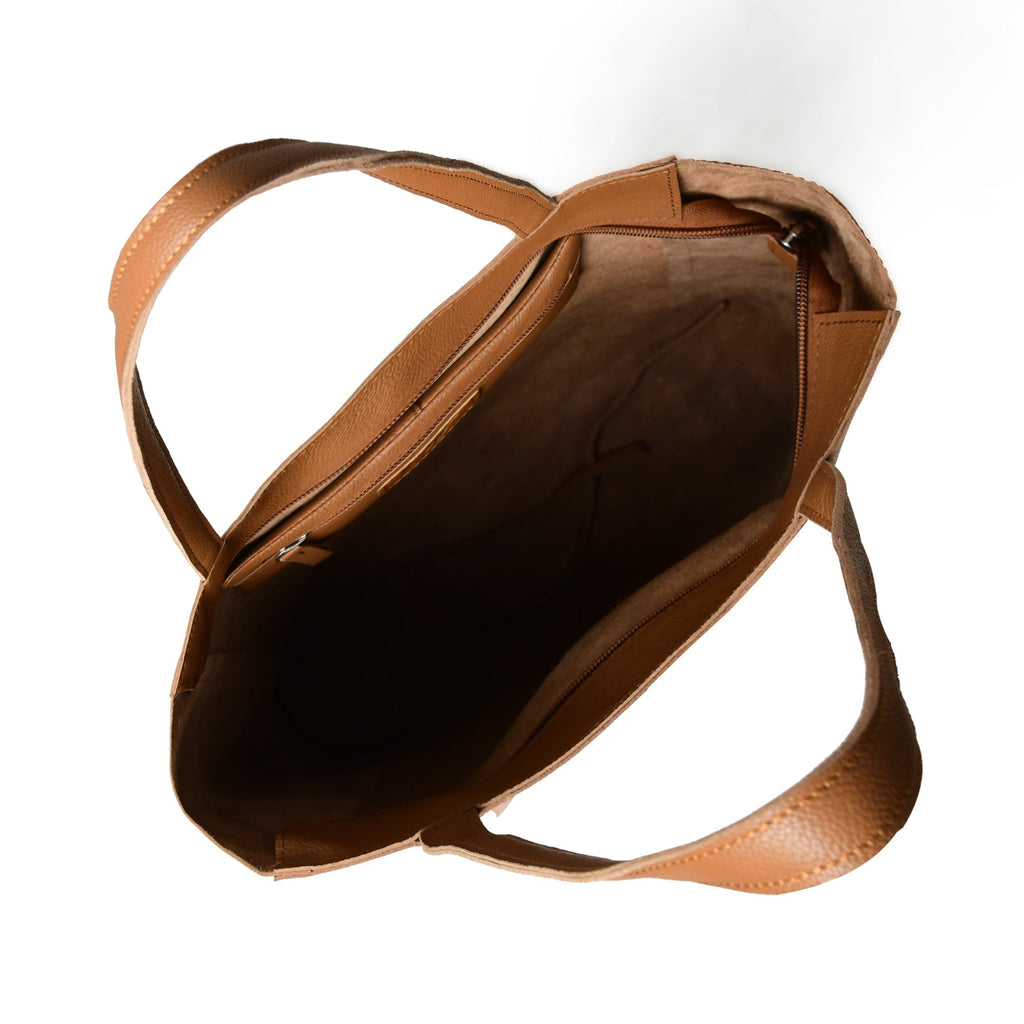 Café Chic Women's Leather Tote Bag Classy Leather Bags