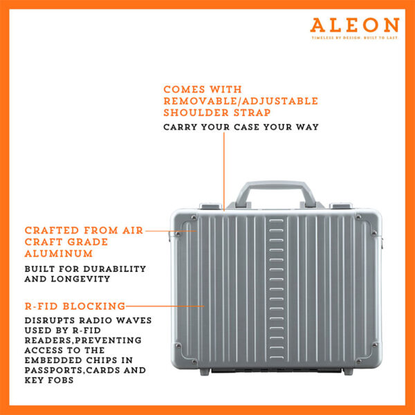Aleon 15" Aluminum Briefcase Attache Aleon