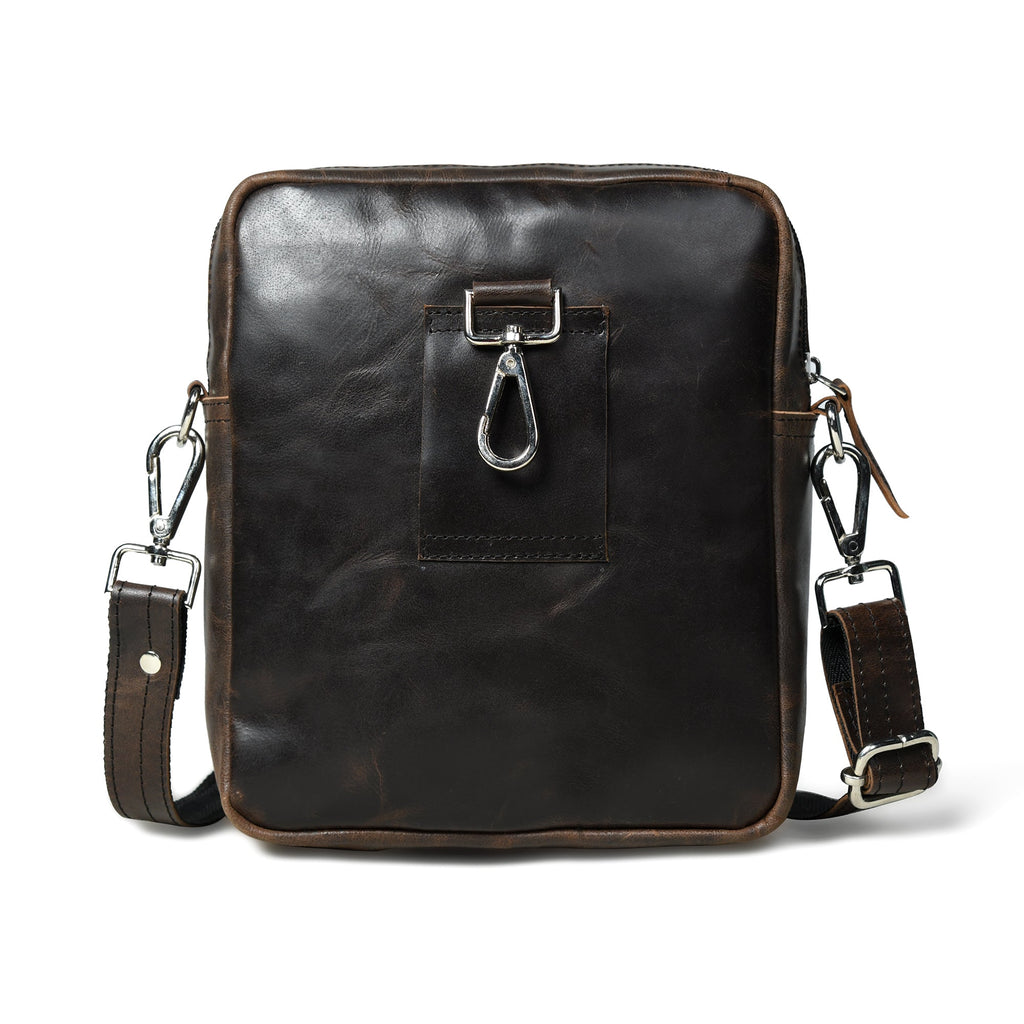 Enzo Brown Side Messenger Classy Leather Bags