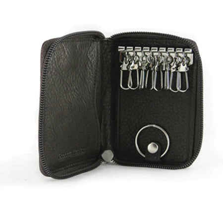 Osgoode Marley Eight Hook Leather Zip Key Case with Valet