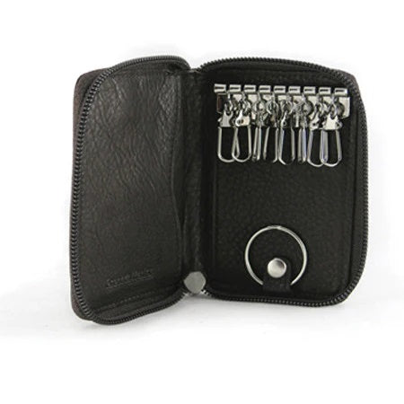 Osgoode Marley Eight Hook Leather Zip Key Case with Valet 1592 Osgoode Marley