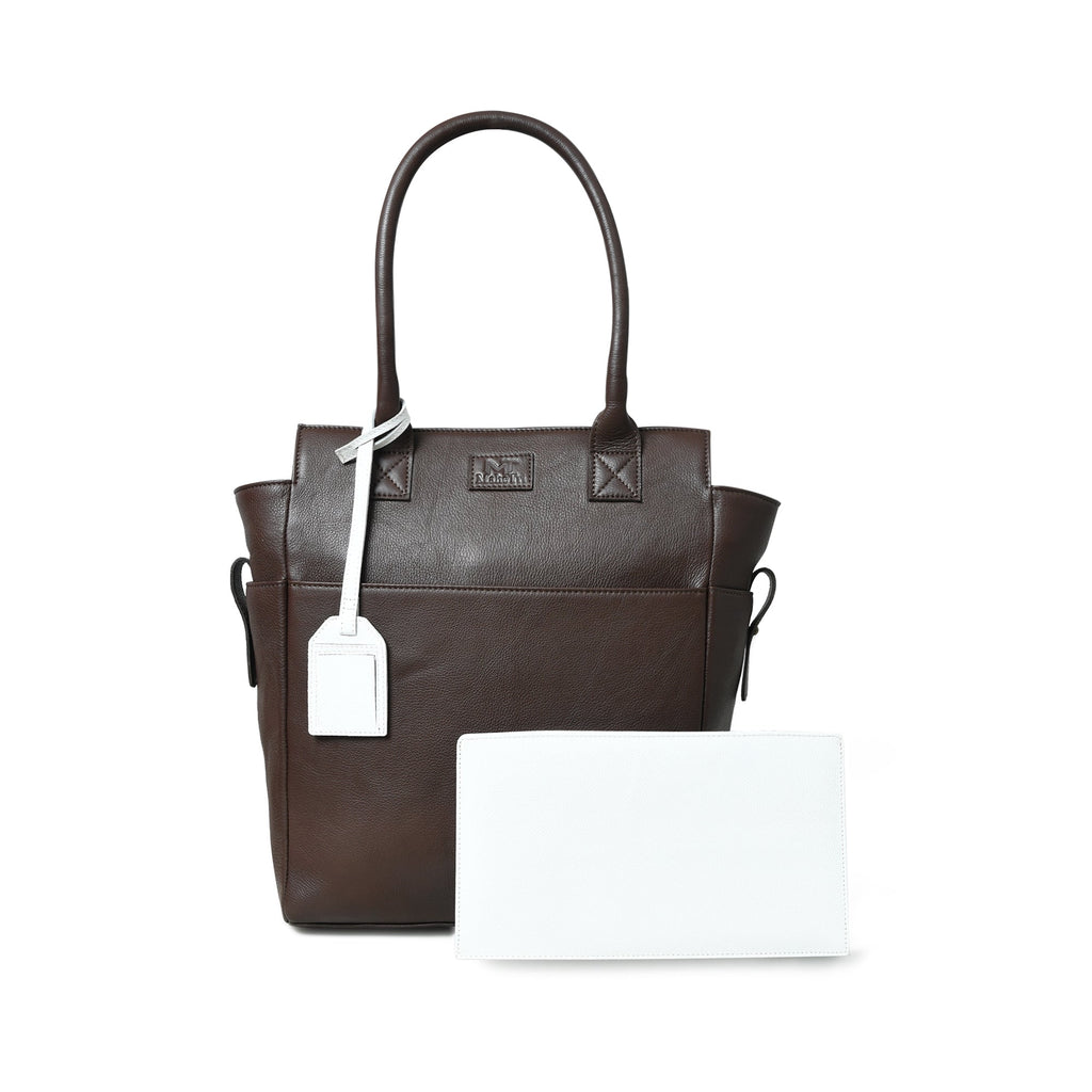Chestnut Charm Brown Leather Tote Classy Leather Bags