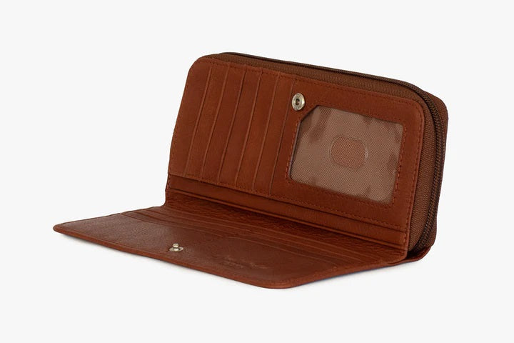 Osgoode Marley RFID Leather Zip Clutch w/ Wrist strap 1614 Osgoode Marley