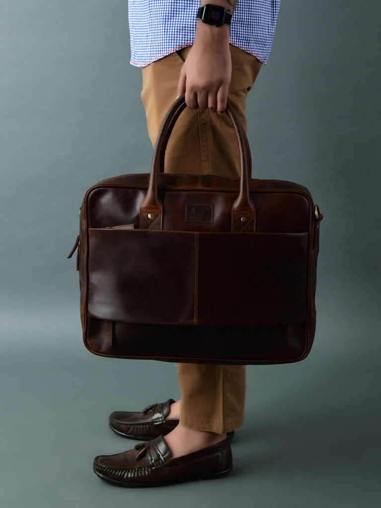 Crimson Contemporary Briefcase Classy Leather Bags