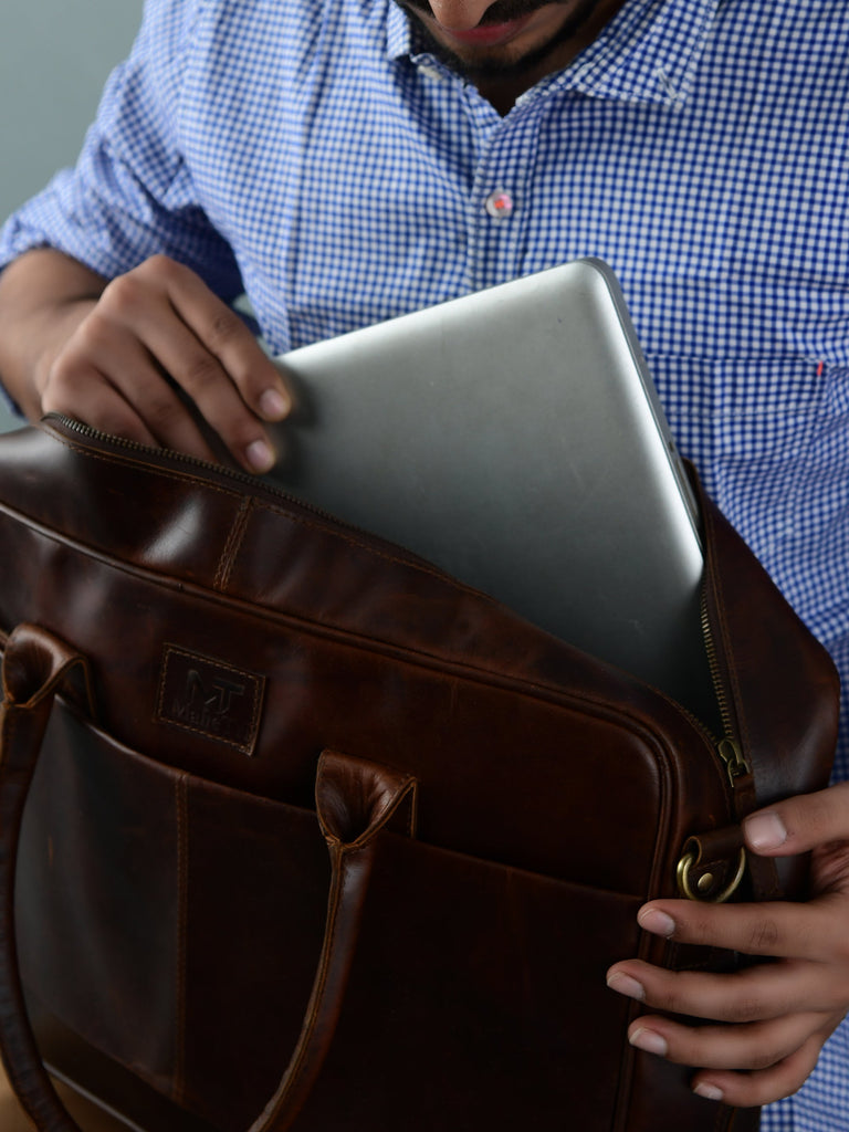 Crimson Contemporary Briefcase Classy Leather Bags