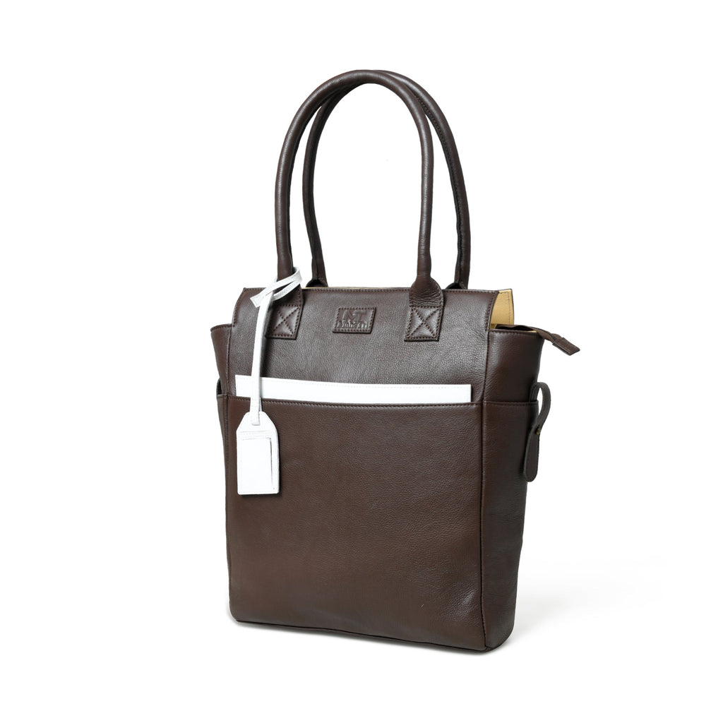 Chestnut Charm Brown Leather Tote Classy Leather Bags