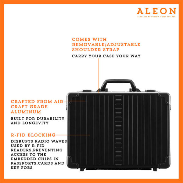 Aleon 17" Aluminum Briefcase Attache Aleon