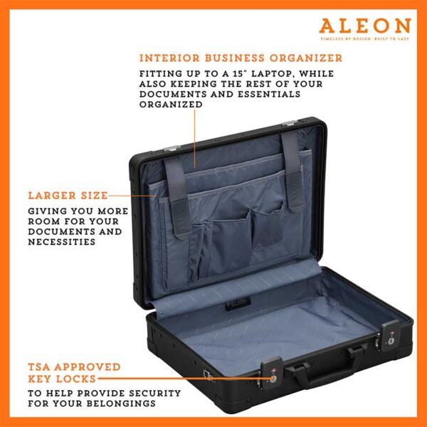 Aleon 17" Aluminum Briefcase Attache Aleon