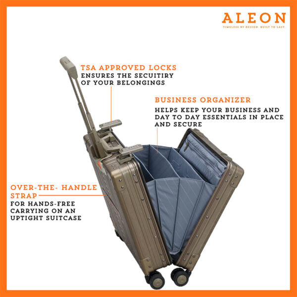 Aleon 17″ Spinner Wheeled Business Case Aleon