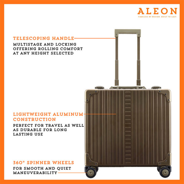 Aleon 17″ Spinner Wheeled Business Case Aleon