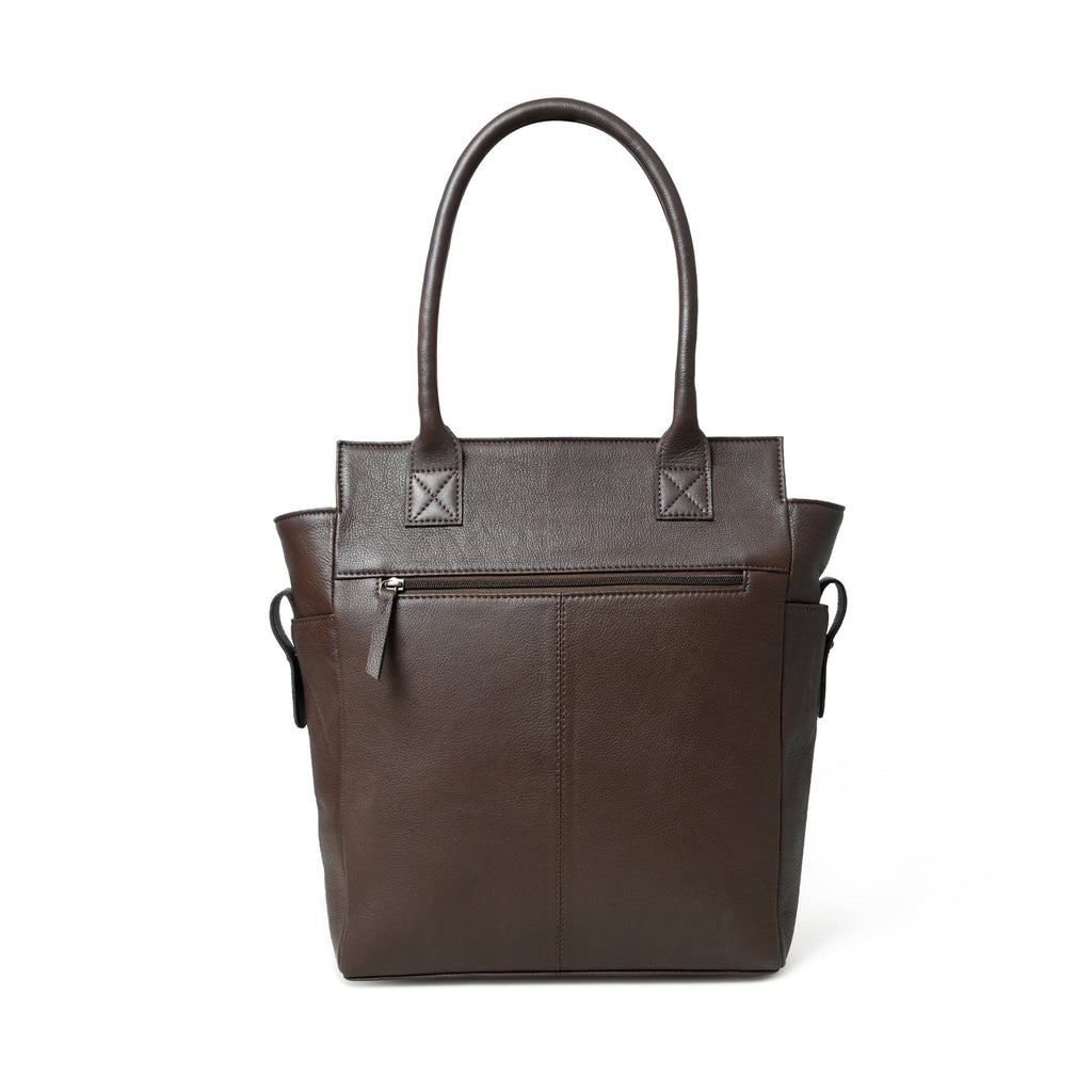 Chestnut Charm Brown Leather Tote Classy Leather Bags