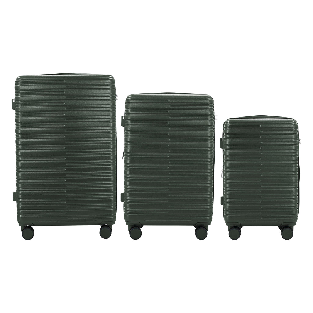 IZOD Romeo Lightweight Expandable ABS 3 Piece Luggage Set - 20", 24", and 28" Sizes with 360° Dual Spinning Wheels and Combo Lock