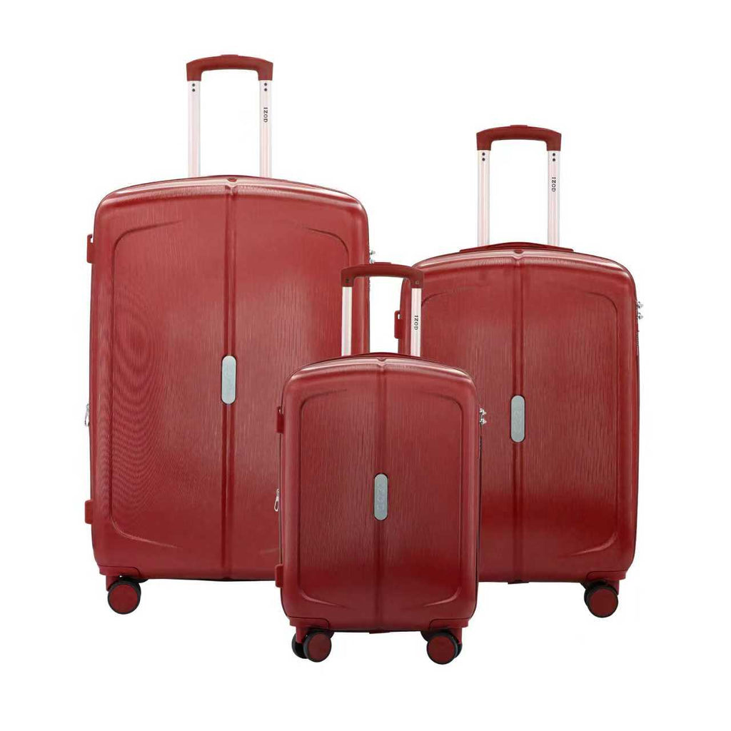 IZOD Mateo Travel 3 Piece Luggage Set - Durable ABS Hard Shell with 360° Wheels and Combo Lock Mirage Luggage