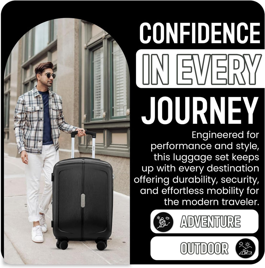 IZOD Mateo 20-Inch Carry-On Luggage – Lightweight Expandable ABS Hardside Suitcase with 360° Dual Spinner Wheels & Built-In Combo Lock - LuggageDesigners