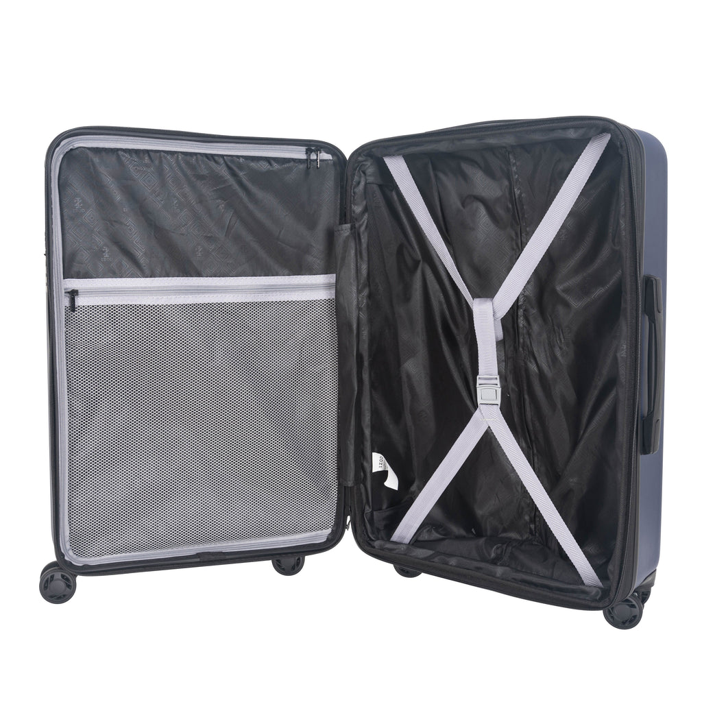 IZOD Zoe 3-Piece Luggage Set – Lightweight ABS Hard Shell Suitcases with 360° Spinner Wheels, Telescopic Handle & Expandable Design (28”/24”/20”)