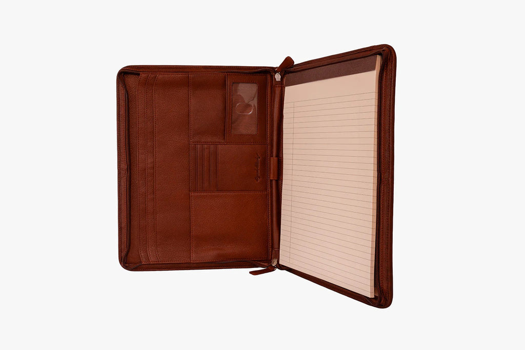 Osgoode Marley Zip File Leather Writing Folio 1810 Osgoode Marley